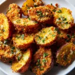Crispy Garlic Parmesan Crusted Potatoes Recipe