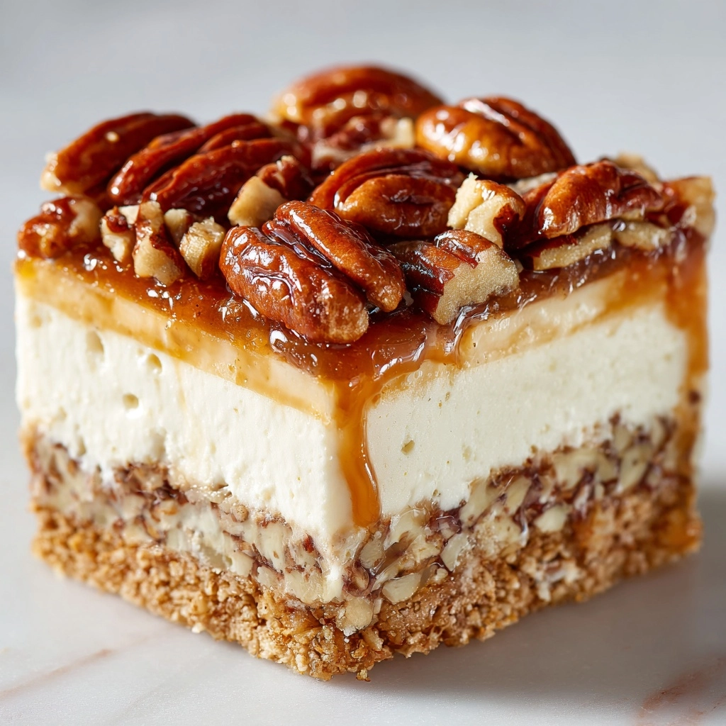 No-Bake Keto Pecan Pie Cheesecake Recipe - Recipe Image
