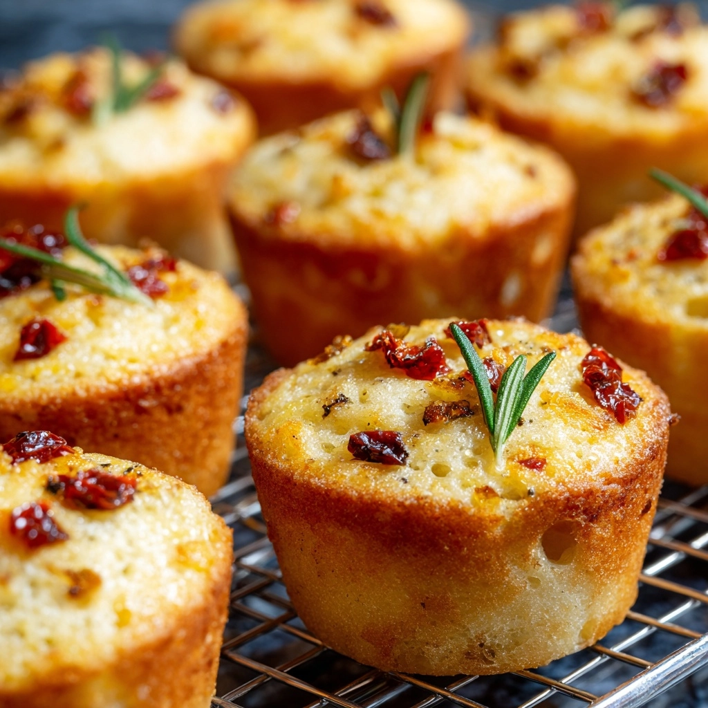 Easy Garlic Rosemary Focaccia Muffins to Savor Recipe - Recipe Image