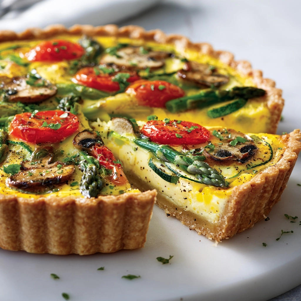 Spring Vegetable Quiche Recipe - Recipe Image