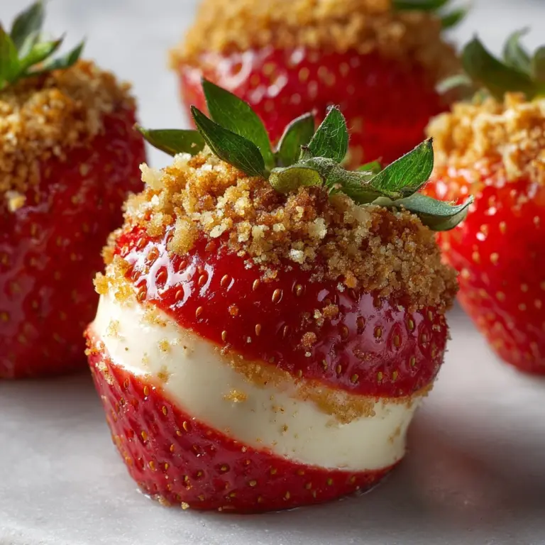 Cookie Butter Cheesecake Stuffed Strawberries Recipe