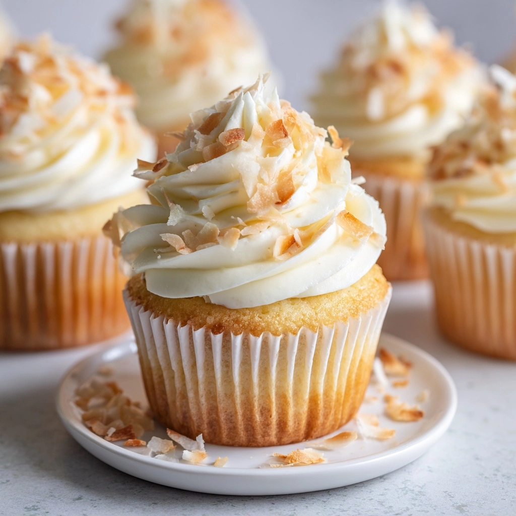 Coconut Cream Pie Cupcakes Recipe - Recipe Image