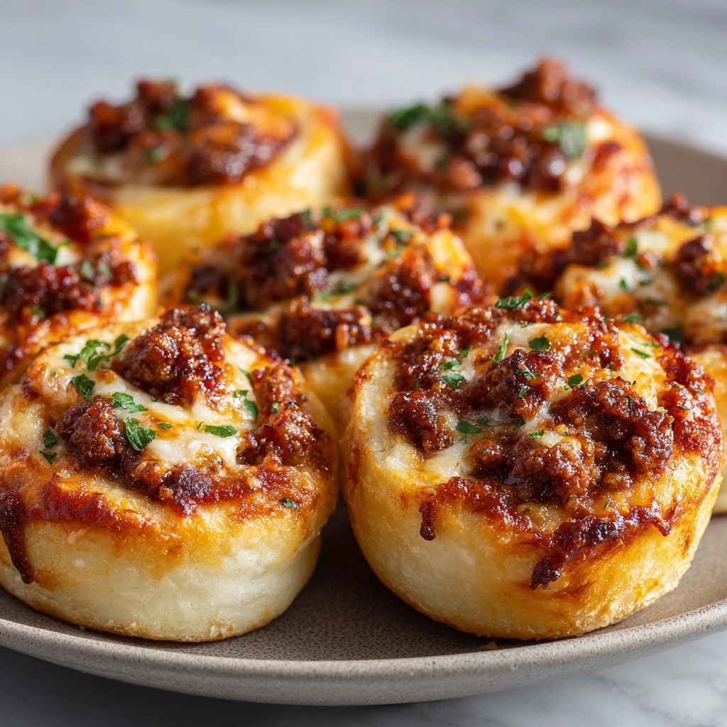 Italian Sausage Pizza Rolls Recipe - Recipe Image