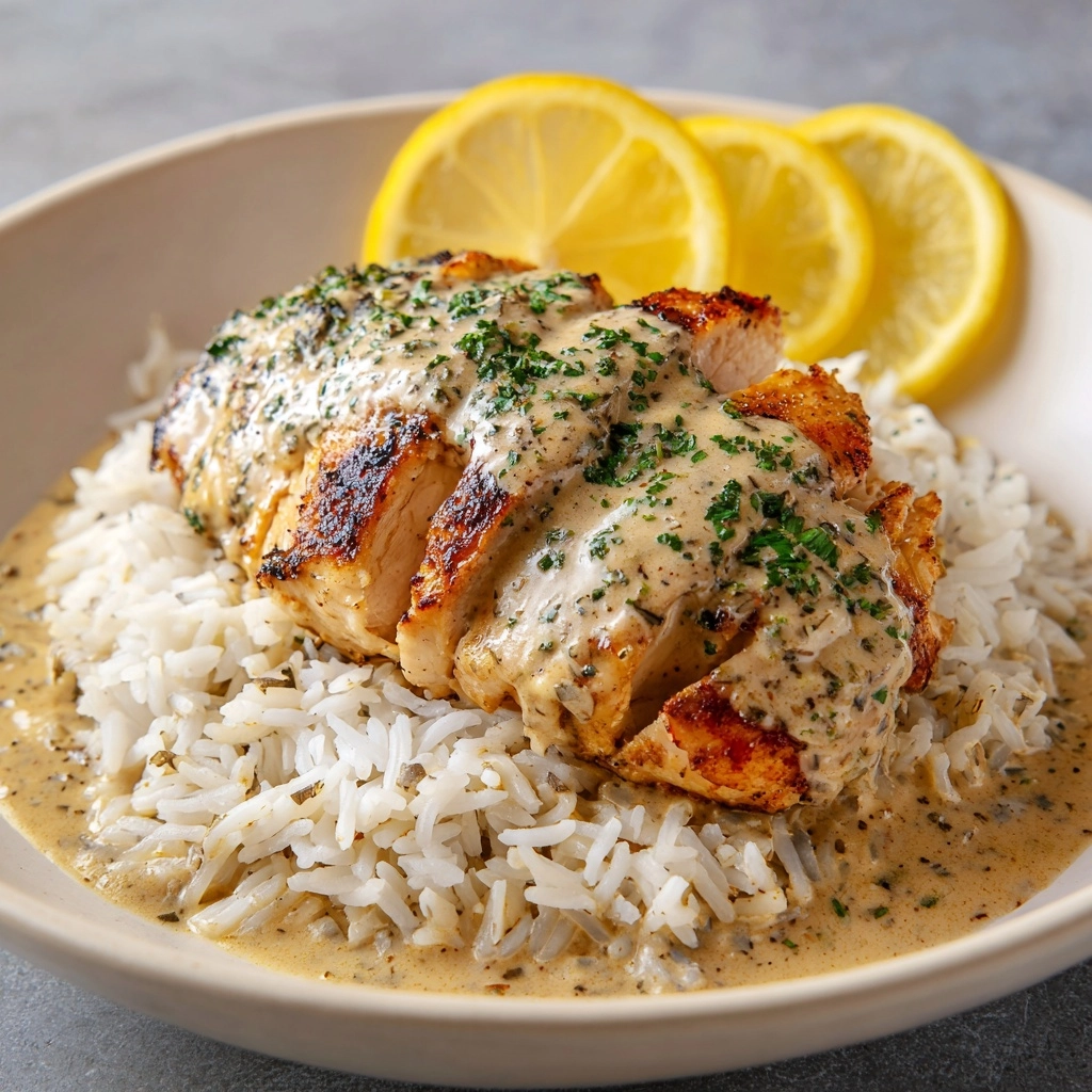 5-Star Slow Cooker Lemon Herb Chicken and Rice: One Pot, Full of Flavor Recipe - Recipe Image