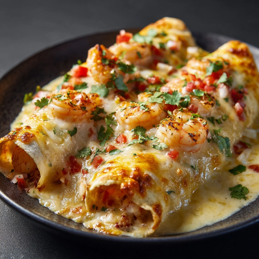 Creamy Shrimp Enchiladas: A Delicious Recipe for Seafood Lovers Recipe - Recipe Image