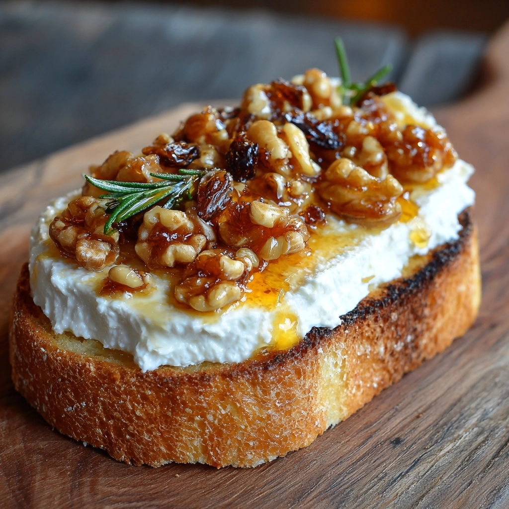 Whipped Feta Crostini with Hot Honey: An Amazing Ultimate Recipe - Recipe Image