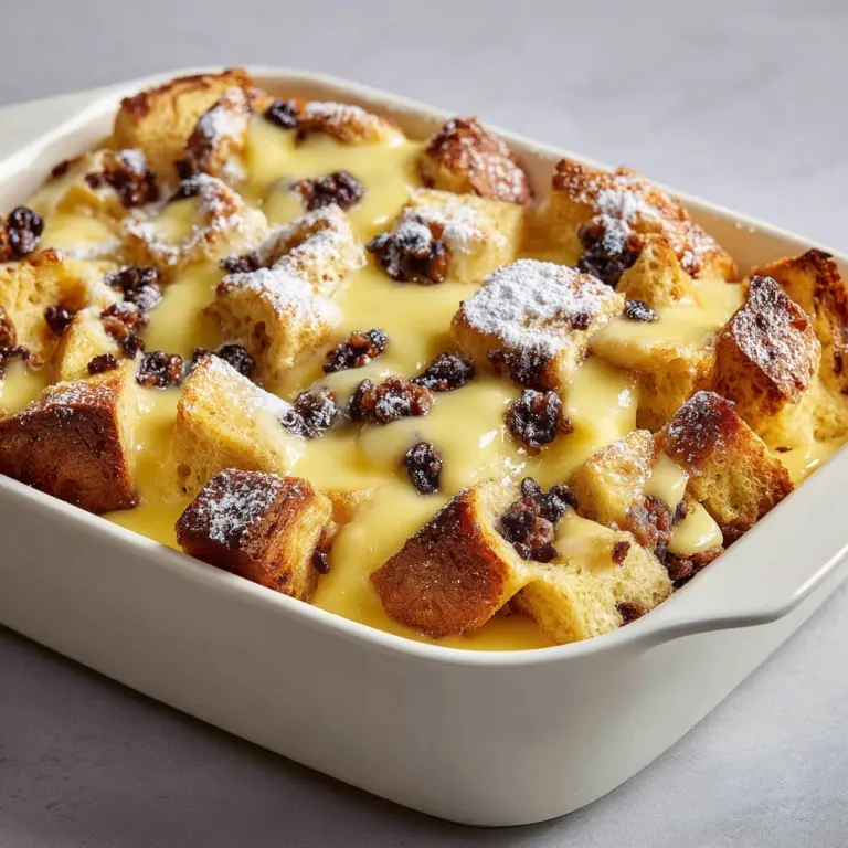 Chocolate Chip Bread Pudding with Cream Sauce Recipe