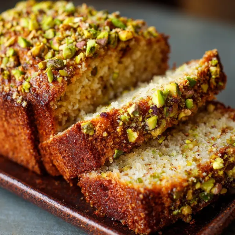 Tahini Pistachio Banana Bread Recipe