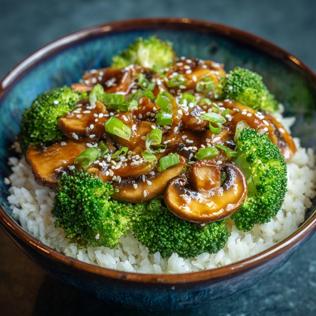 Broccoli and Mushroom Stir Fry Recipe - Recipe Image