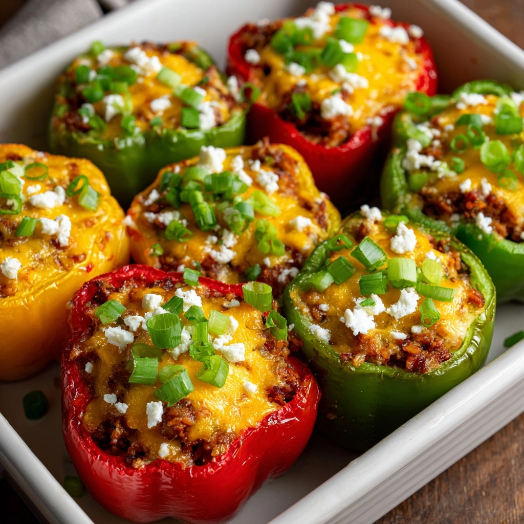 Buffalo Chicken Stuffed Peppers Recipe - Recipe Image
