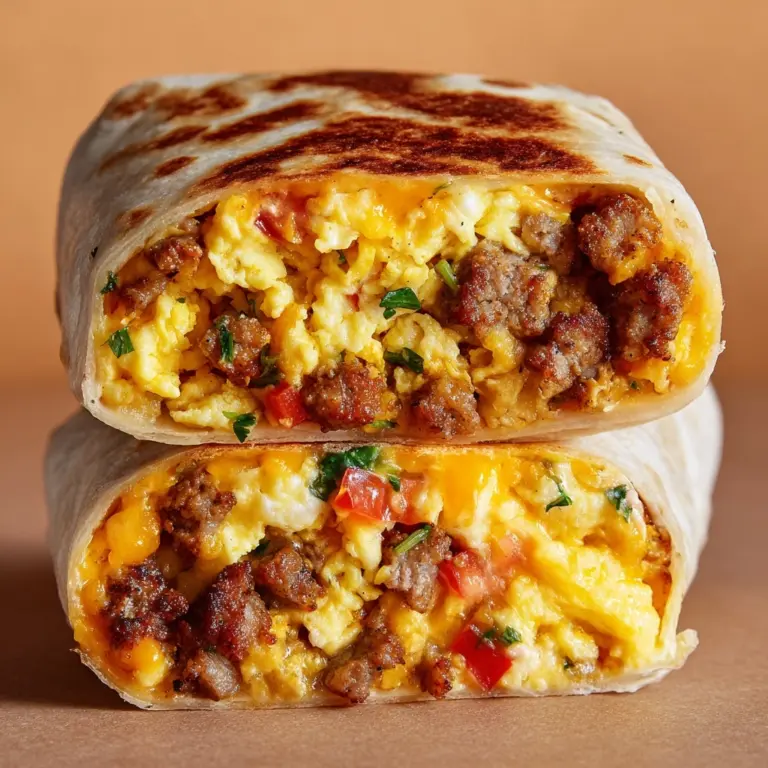Freezer Breakfast Burritos Recipe