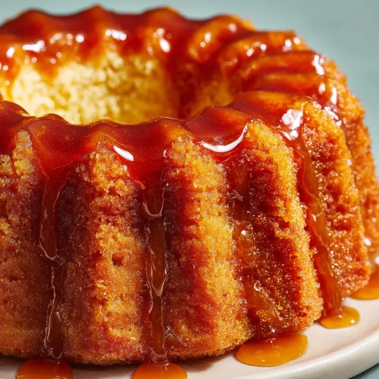 Moist Pineapple Juice Cake with Sweet Tropical Flavor Recipe