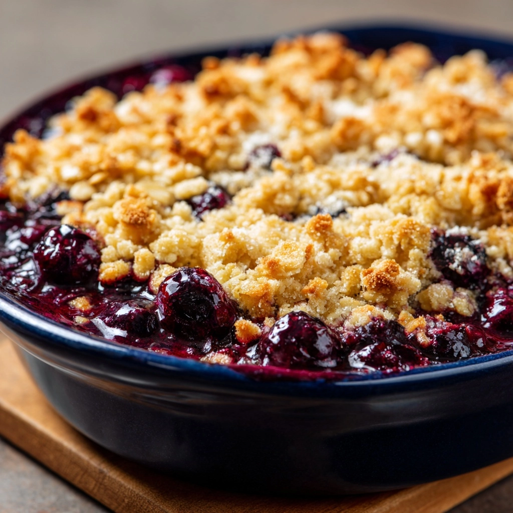 Blueberry Baked Oatmeal Crisp Recipe - Recipe Image