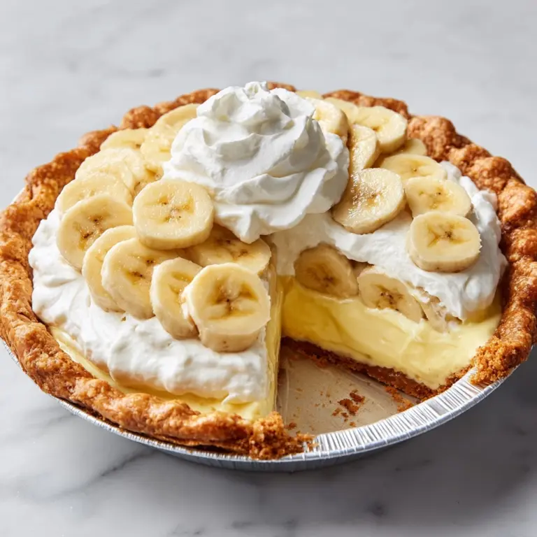 Homemade Banana Cream Pie Recipe