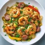 Fried Cabbage with Shrimp & Sausage Recipe