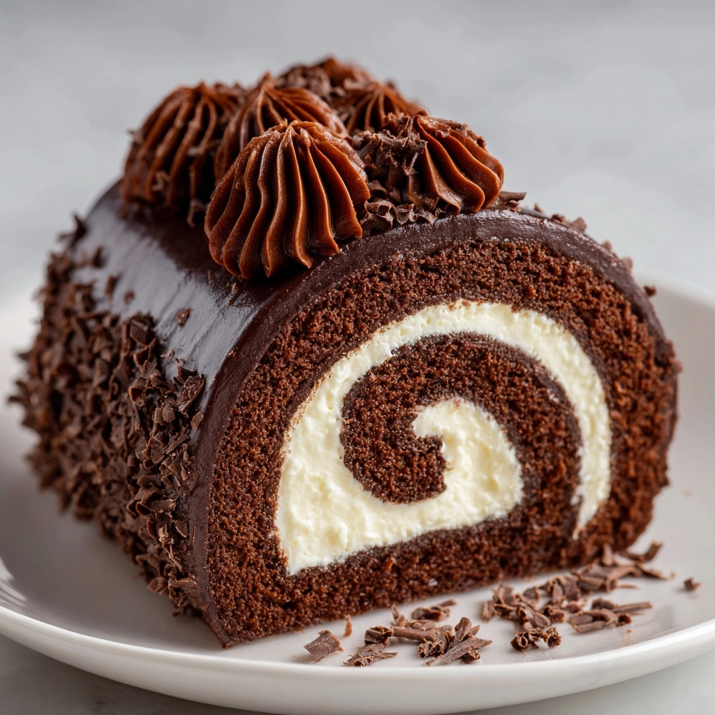 Chocolate Roll Cake Recipe - Recipe Image