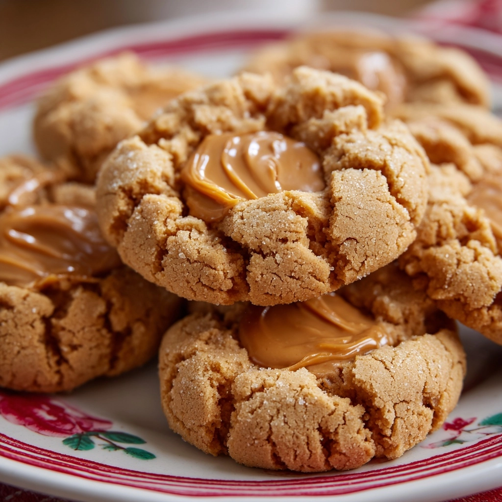 Thick and Chewy Peanut Butter Cookies Recipe - Recipe Image
