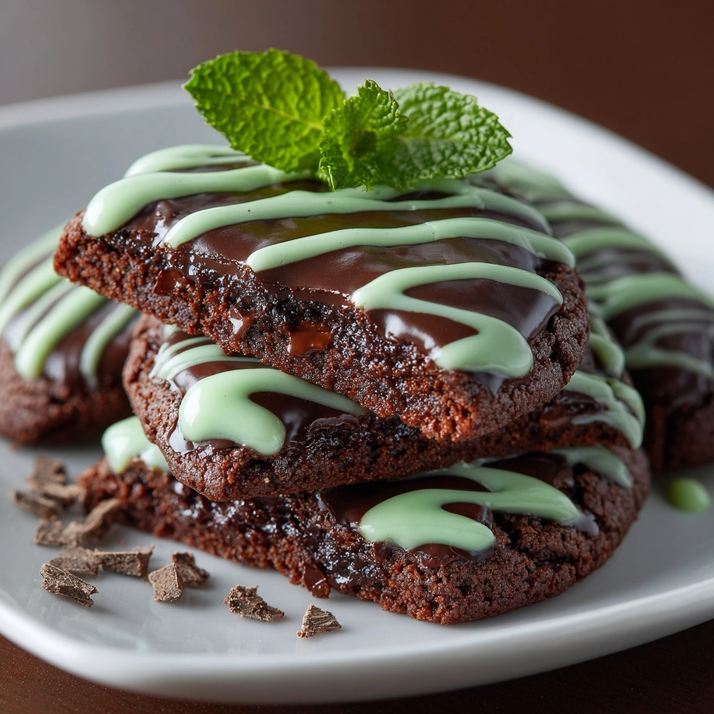Chocolate Mint Cookies Recipe - Recipe Image