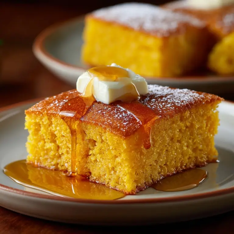 Honey Butter Sweet Potato Cornbread Recipe