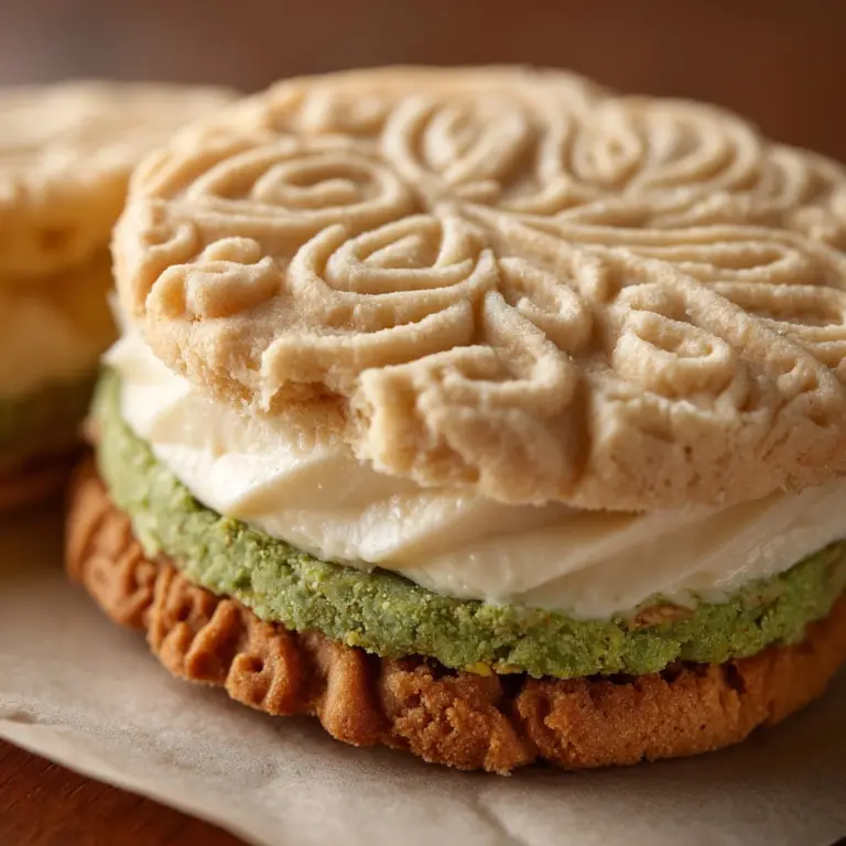Pistachio Latte Sandwich Cookies Recipe