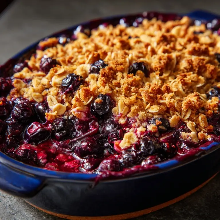 Blueberry Baked Oatmeal Crisp Recipe