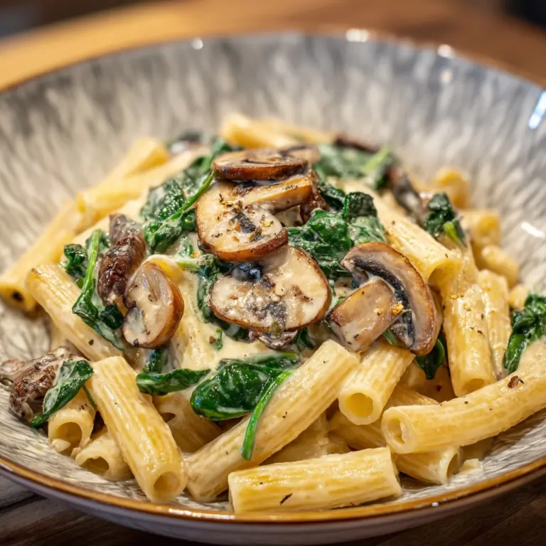 Garlic Mushroom Pasta Recipe