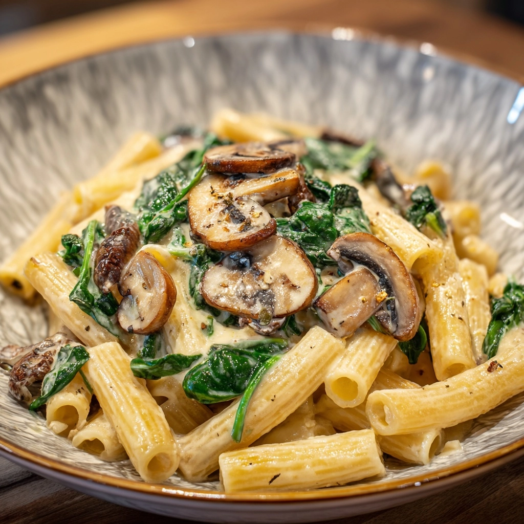 Garlic Mushroom Pasta Recipe