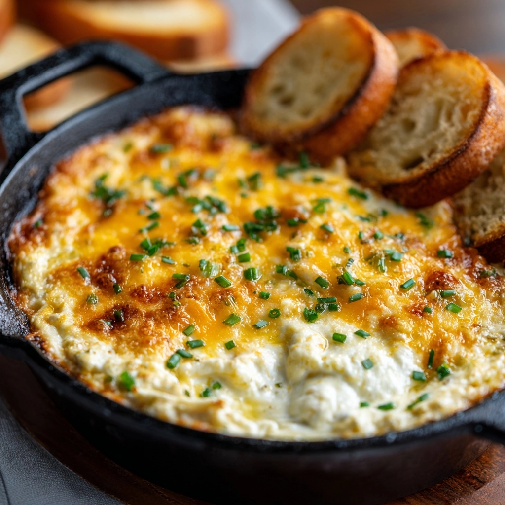 Cheesy Chive Warm Dip Recipe - Recipe Image