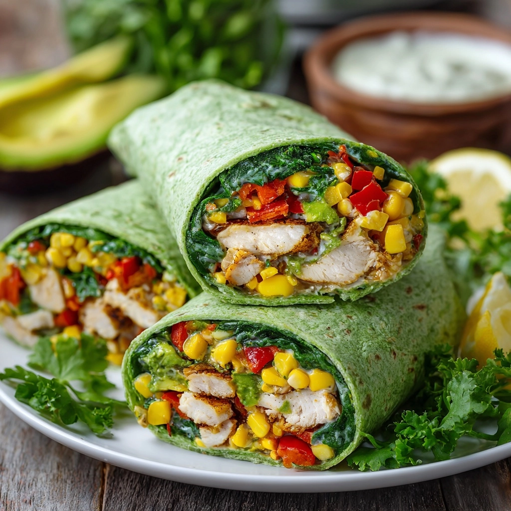 Grilled Chicken Wraps with Avocado Recipe - Recipe Image