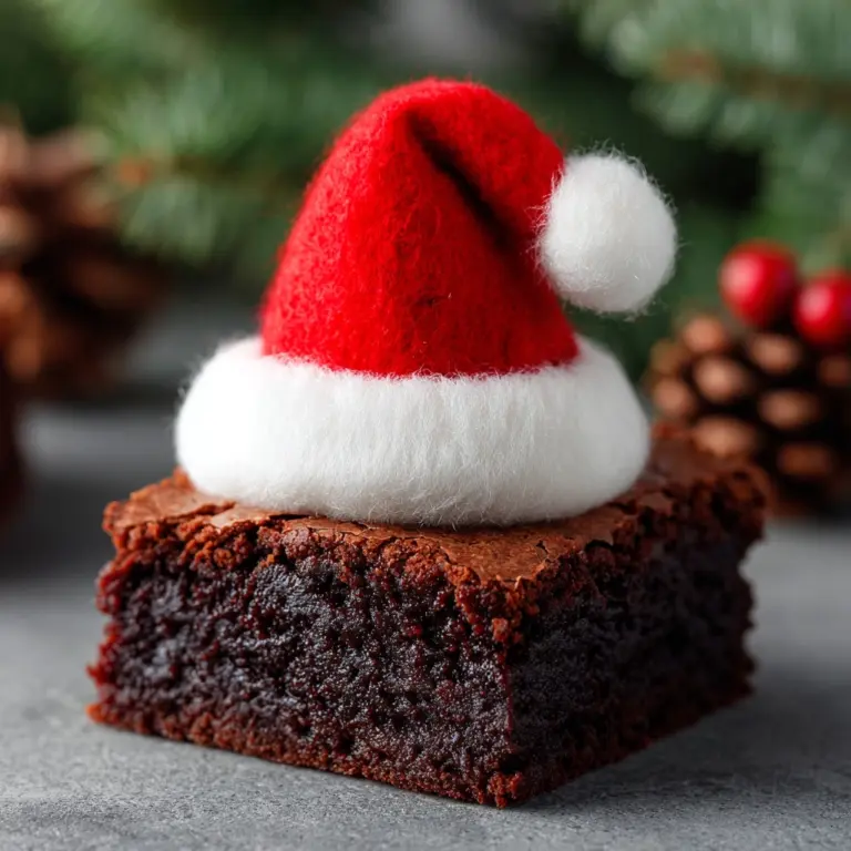 Santa Hat Brownies Recipe