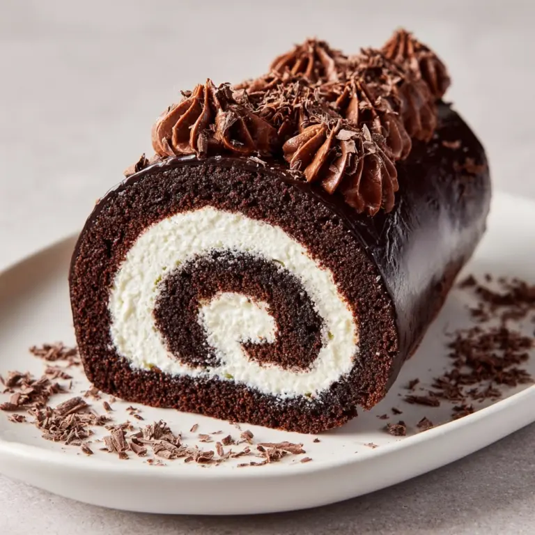 Chocolate Roll Cake Recipe