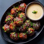 Korean BBQ Meatballs Dip Recipe