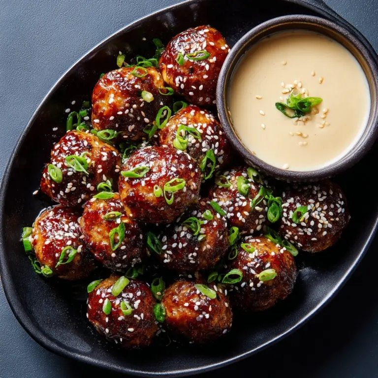 Korean BBQ Meatballs Dip Recipe