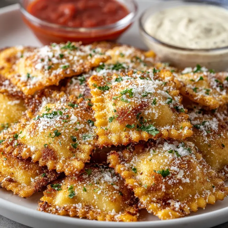 Fried Ravioli with Marinara Dipping Sauce Recipe