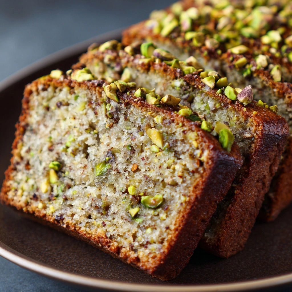 Tahini Pistachio Banana Bread Recipe - Recipe Image