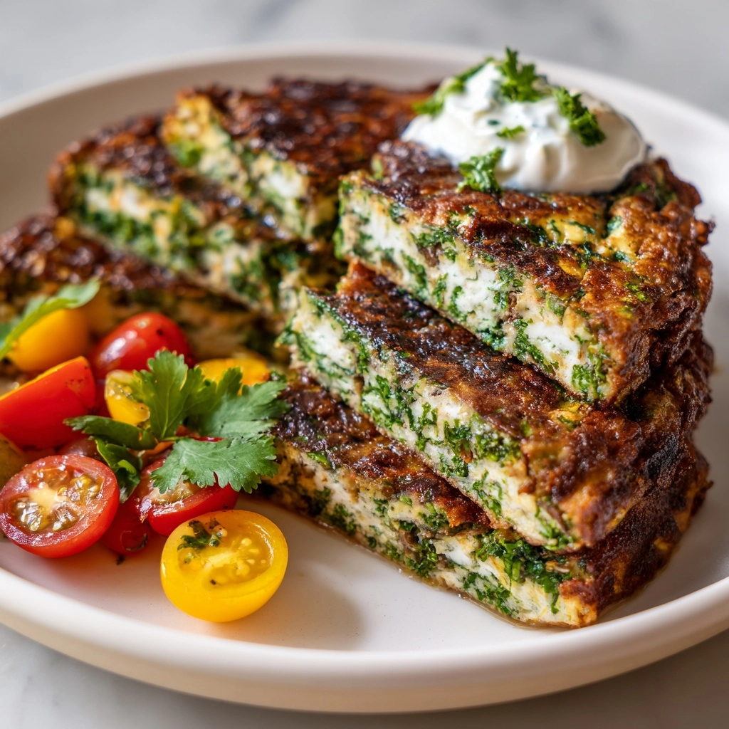 Kuku Sabzi (Persian Herb & Spinach Frittata) Recipe - Recipe Image
