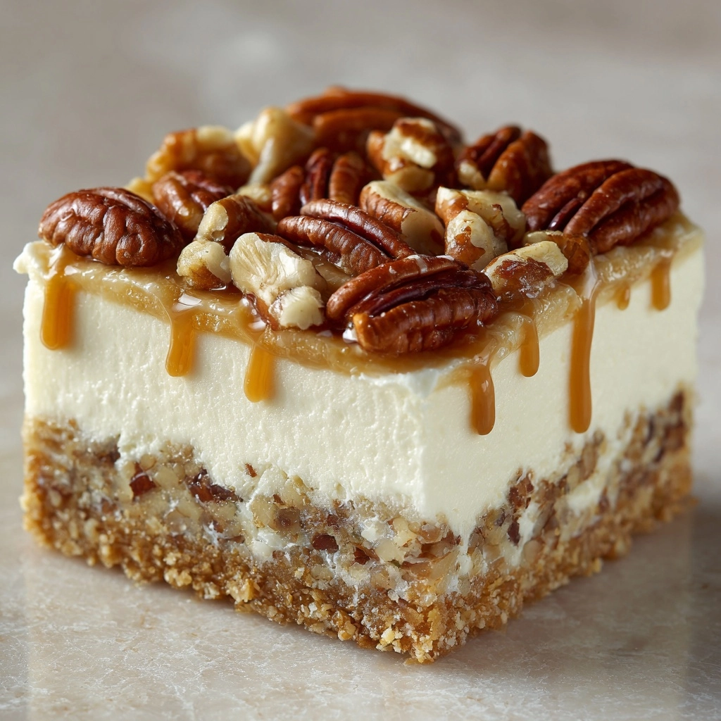 No-Bake Keto Pecan Pie Cheesecake Recipe - Recipe Image