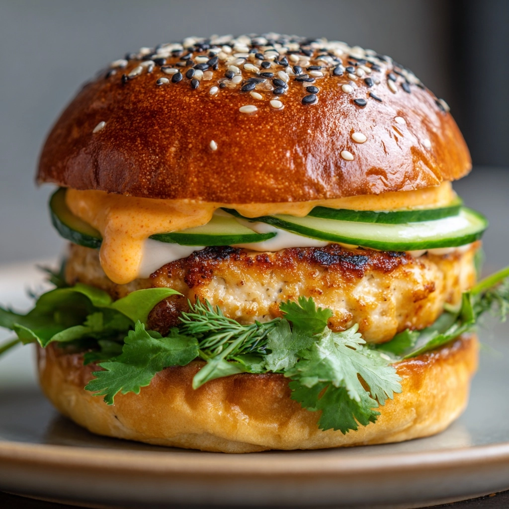 Chicken Dumpling Burgers Recipe - Recipe Image