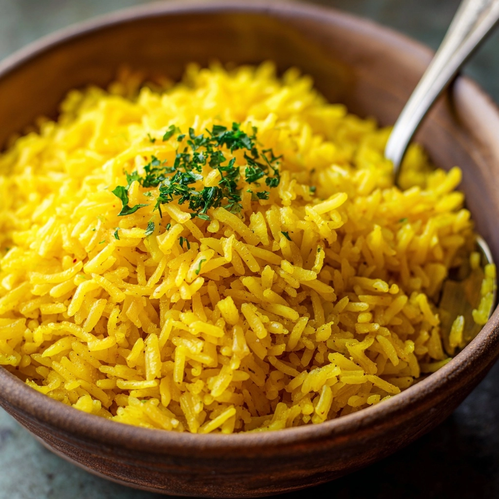 Garlic Turmeric Rice Recipe - Recipe Image