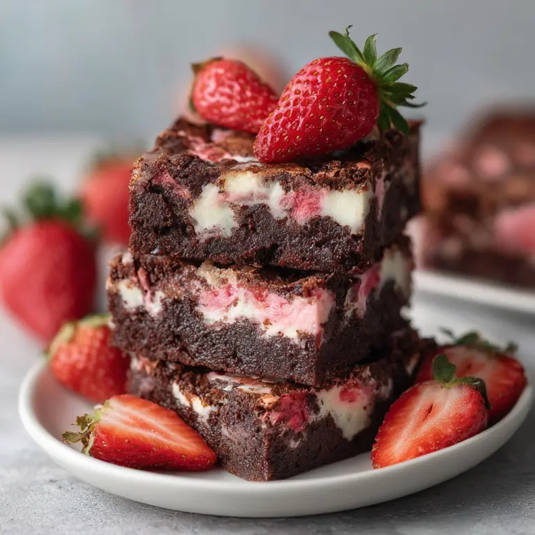 Strawberry Brownies Recipe