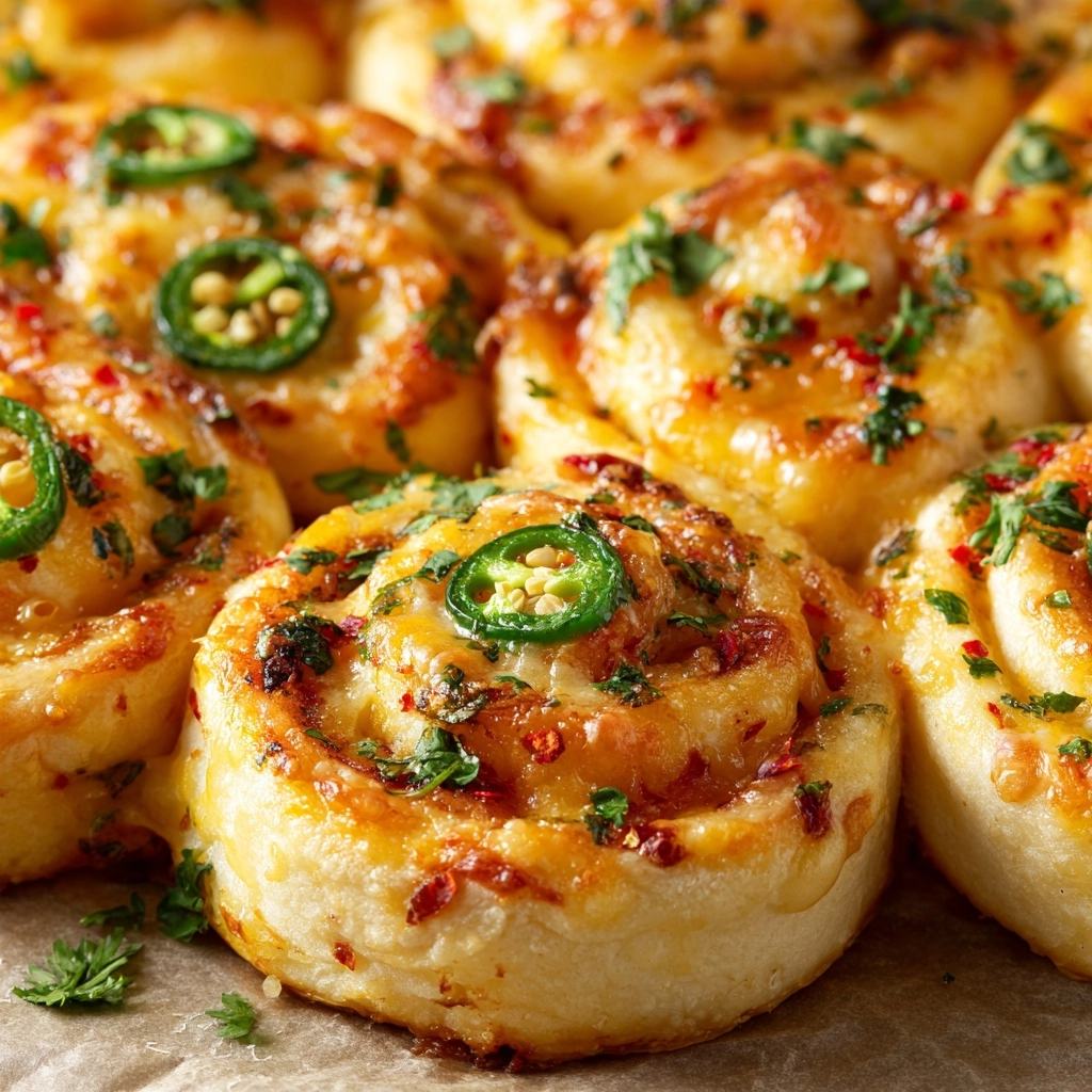 Jalapeño Popper Stuffed Rolls Recipe - Recipe Image
