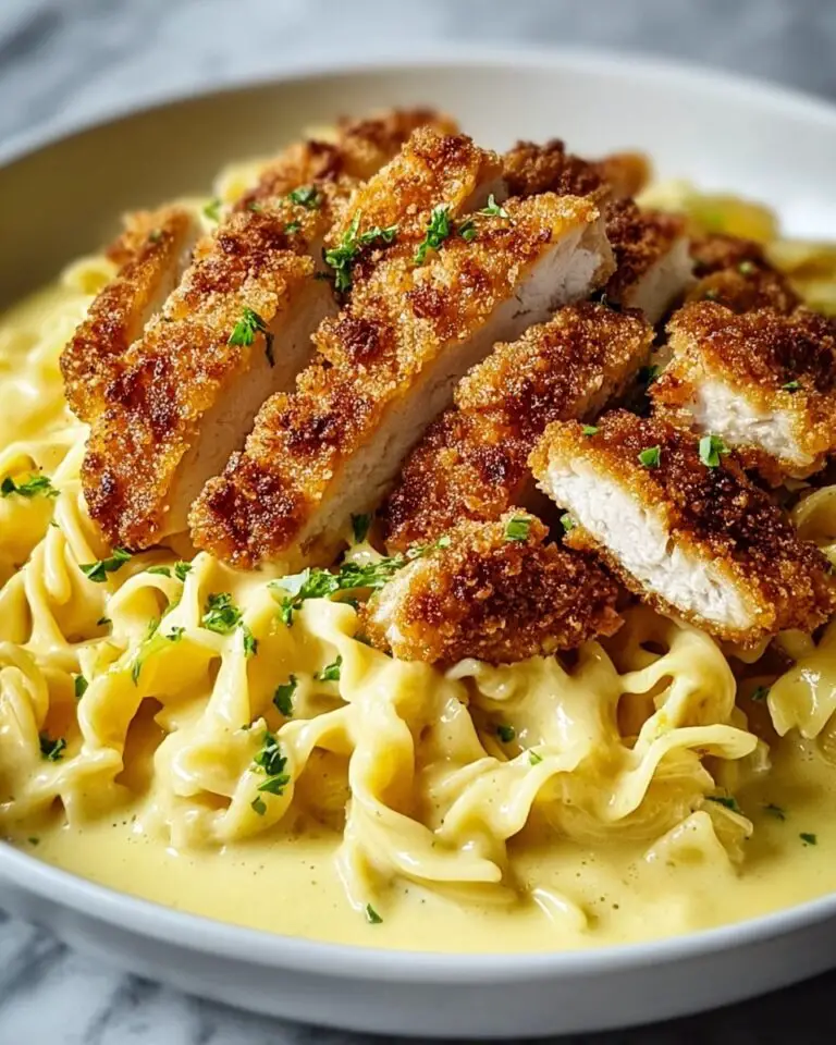 Crispy Chicken with Creamy Pasta Recipe