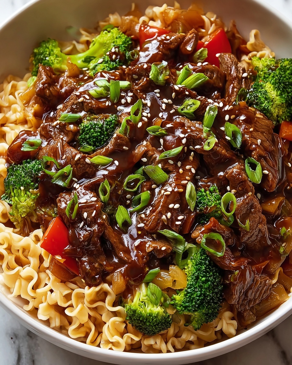 Sticky Beef Noodles Recipe - Recipe Image