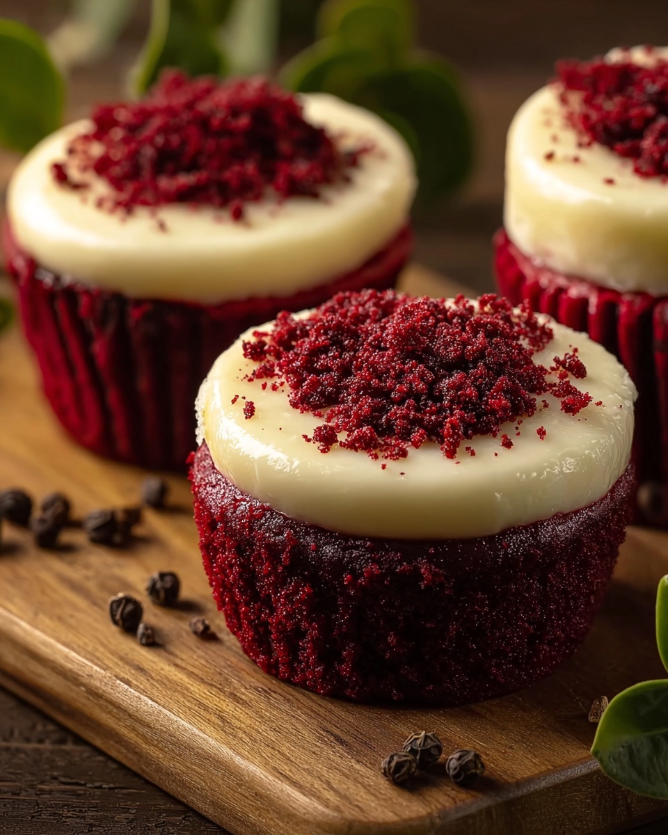 Red Velvet Cheesecake Mini Pies Recipe - Recipe Image