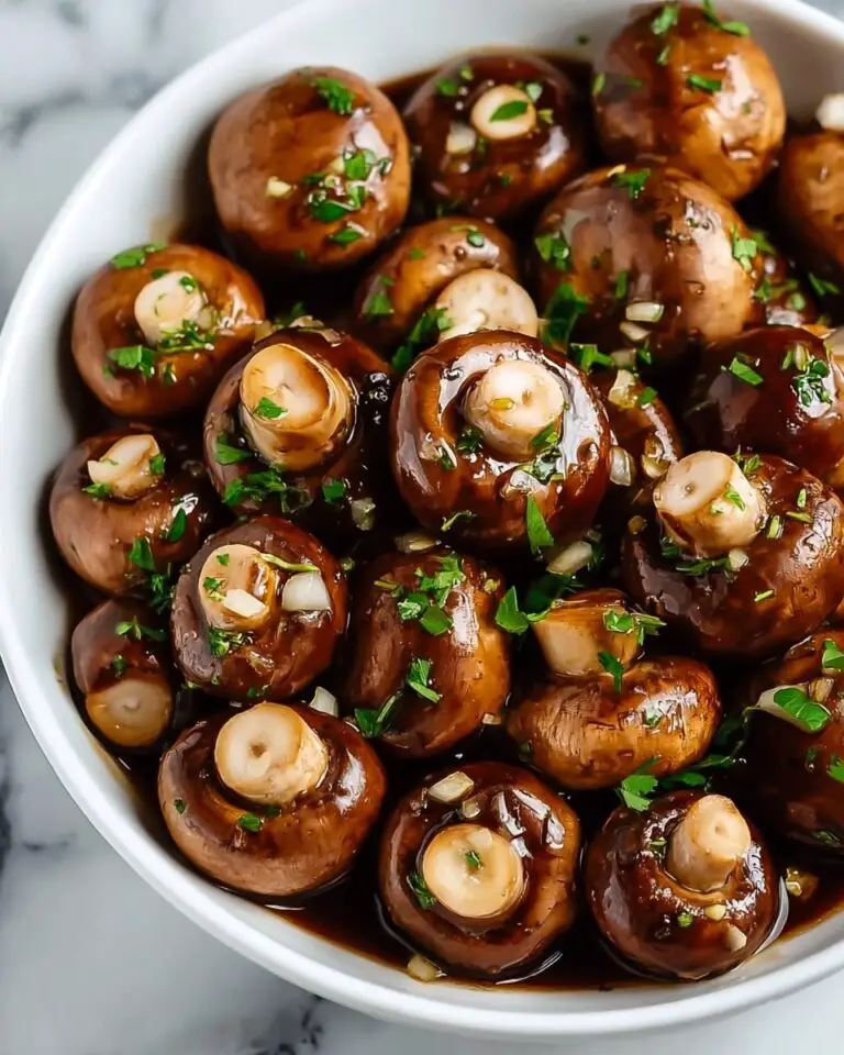 Balsamic Soy Roasted Garlic Mushrooms Recipe