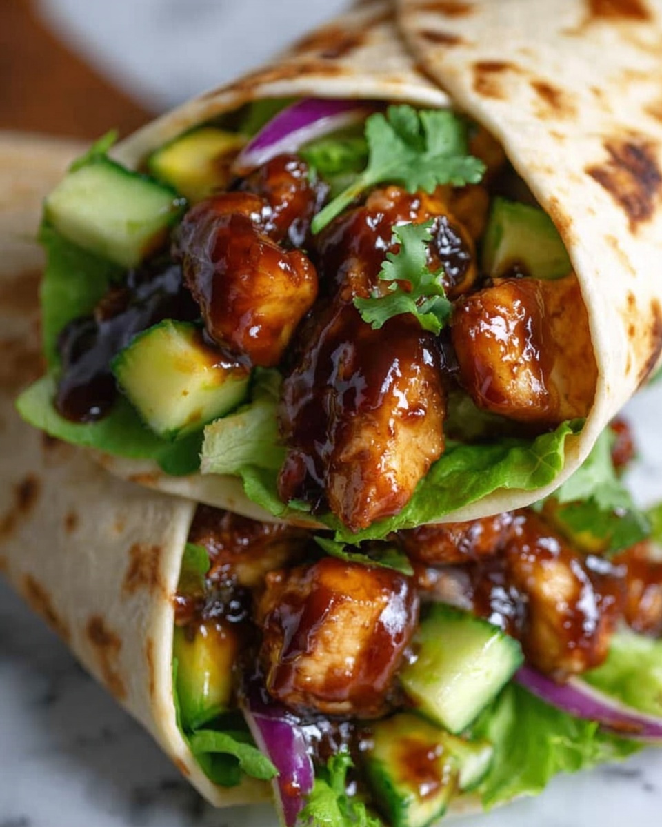 Hawaiian BBQ Chicken Wraps Recipe - Recipe Image