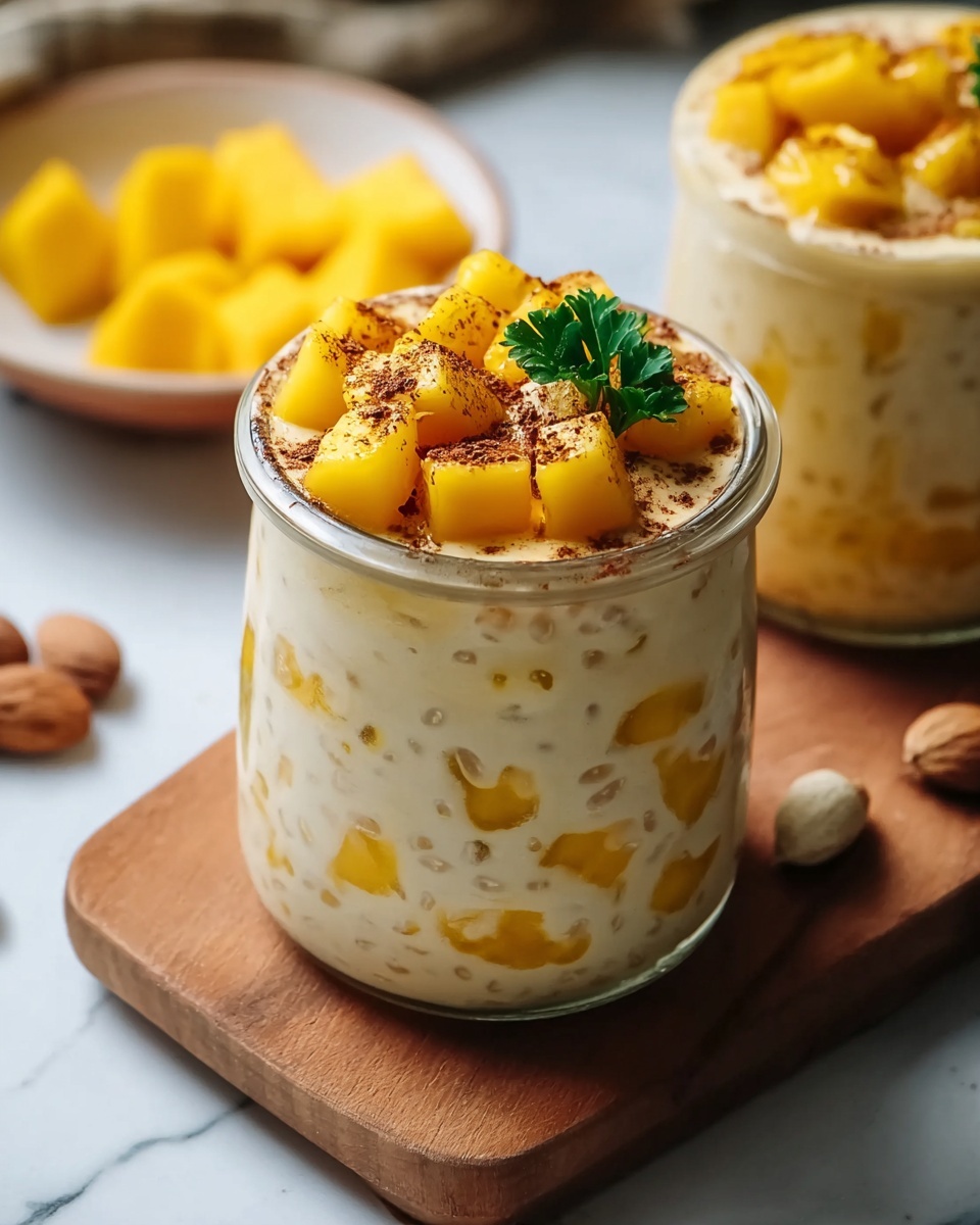 Mango Lassi Overnight Oats Recipe - Recipe Image