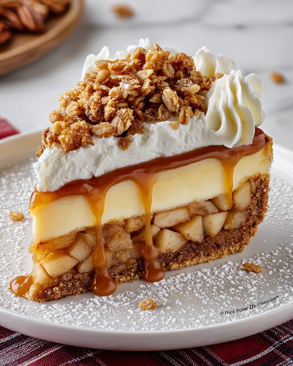 Apple Crisp Cheesecake Recipe - Recipe Image