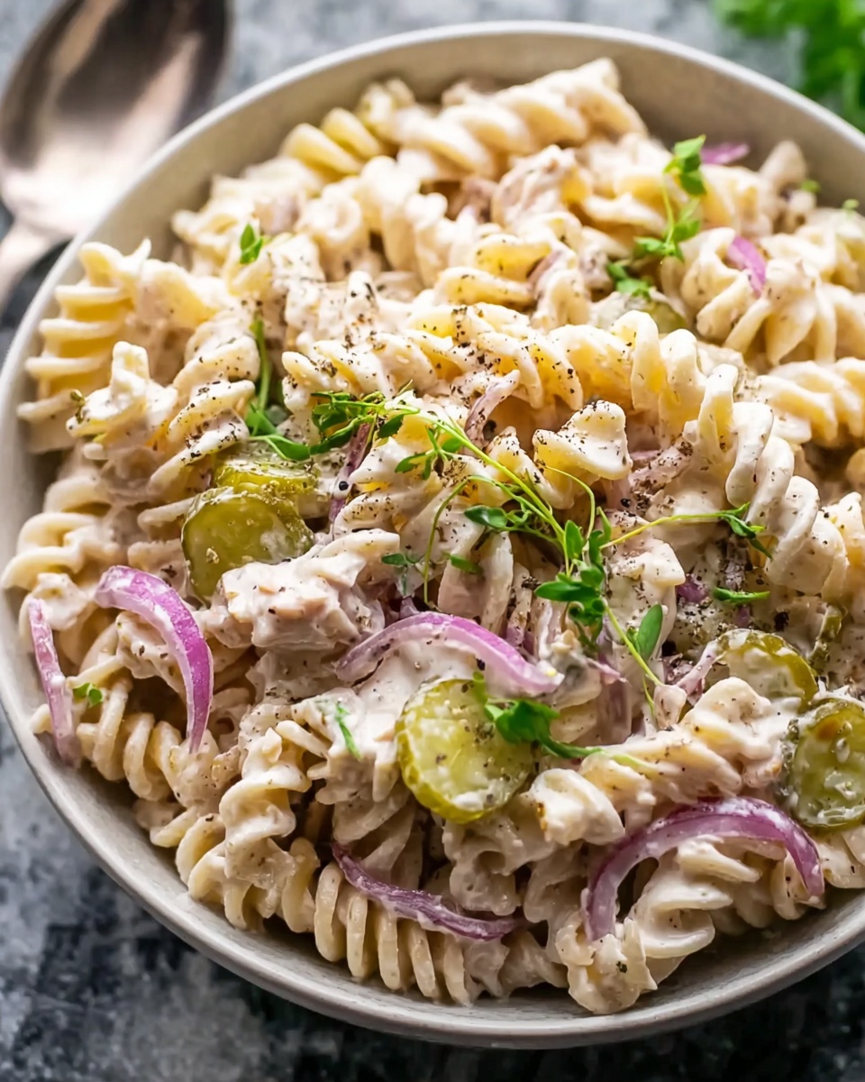 Dill Pickle Pasta Salad Recipe - Recipe Image