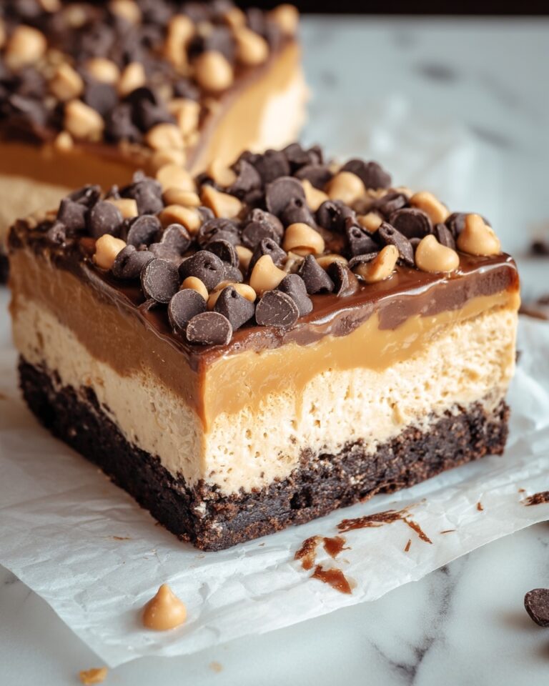Chocolate Peanut Butter Cheesecake Bars Recipe